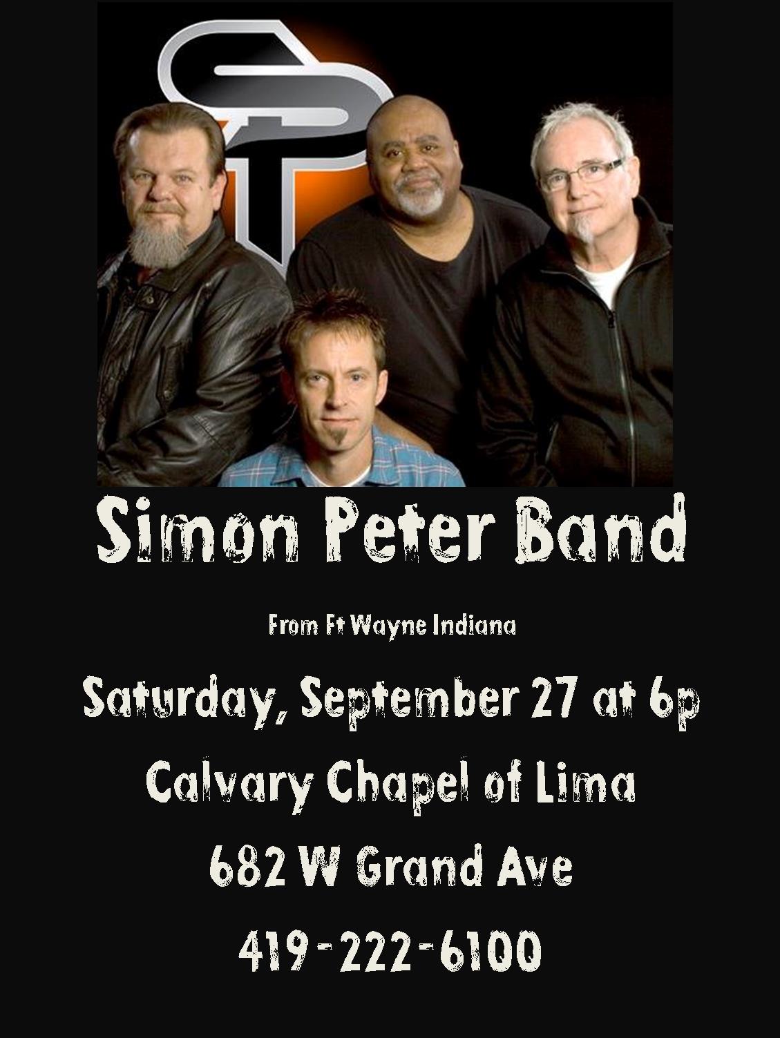 simon peter concert promo flyer